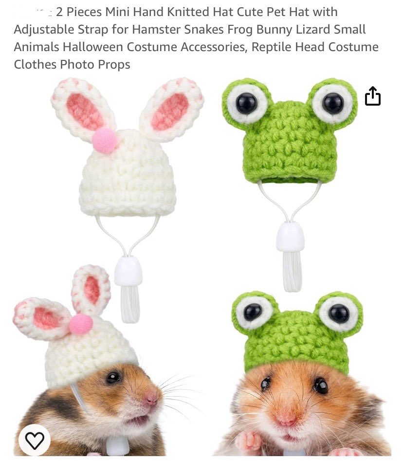 If you’re having a bad day, just know that they sell these little hats on Amazon 🥹. But what I want to know is who is putting these on snakes and frogs?? 😂🤣