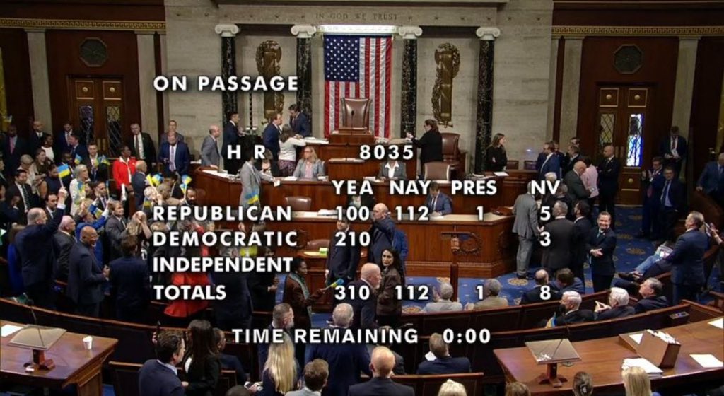 The authorization of aid to Ukraine in the House of Representatives is a huge breakthrough. @MikeJohnson deserves huge credit for the bipartisan cooperation that made this happen. In this world of disorder, all sides in our democracies must work together to defend freedom.