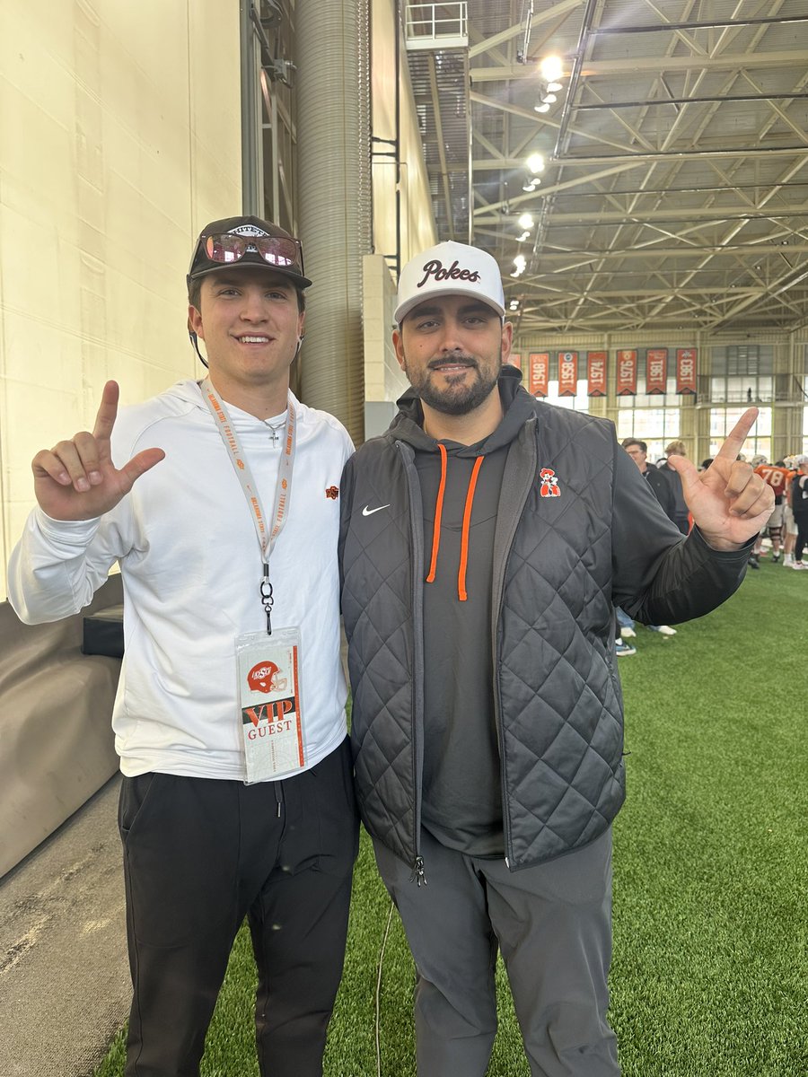Had a great unofficial visit <a href="/CowboyFB/">OSU Cowboy Football</a> today! Thank y’all for having me out! <a href="/Eddie__Simpkins/">Eddie Simpkins</a> <a href="/CoachTimRattay/">Tim Rattay</a> <a href="/kasey_dunn/">Kasey Dunn</a> <a href="/CheHendrix/">Che Hendrix</a> <a href="/YVQBacademy/">YVQBacademy</a>