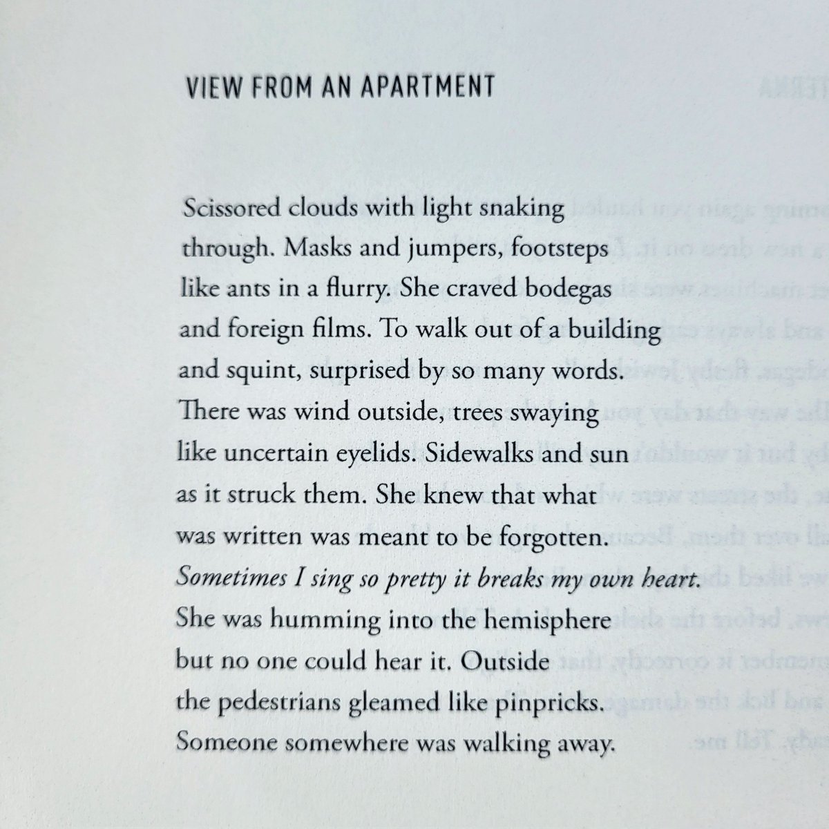 Scissored clouds with light snaking / through. — @jmaebarizo, from her collection Tender Machines
