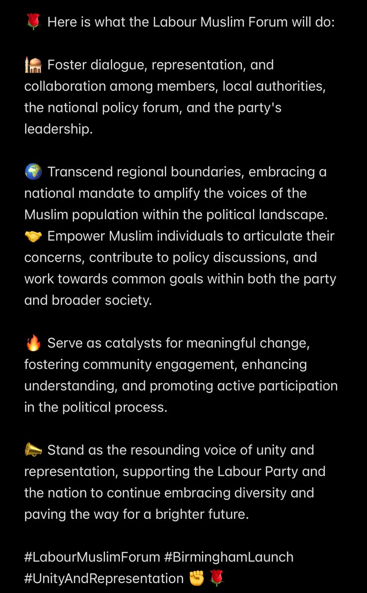 khalid4PB's tweet photo. Please see below summary of objectives for the Labour Muslim Forum ⬇️ https://t.co/0CdRJvWQXt