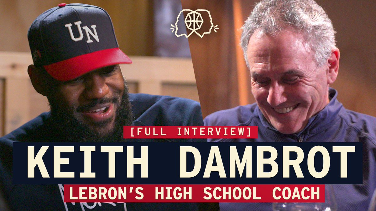 .@KingJames and @jj_redick welcomed their first guest on the show this week: LeBron's high school basketball coach, @CoachDambrot. Watch the full interview: youtu.be/S4HNnElhp78