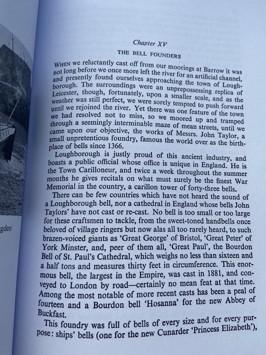 No Hassle is ready for journeying English waterways, I feel privileged to be able to read & write unlike many before me! that’s where the charm lies in knowledge gained from slow journeys navigating waterways. Determined to finish “Narrowboat” #Loughborough is mentioned #bells