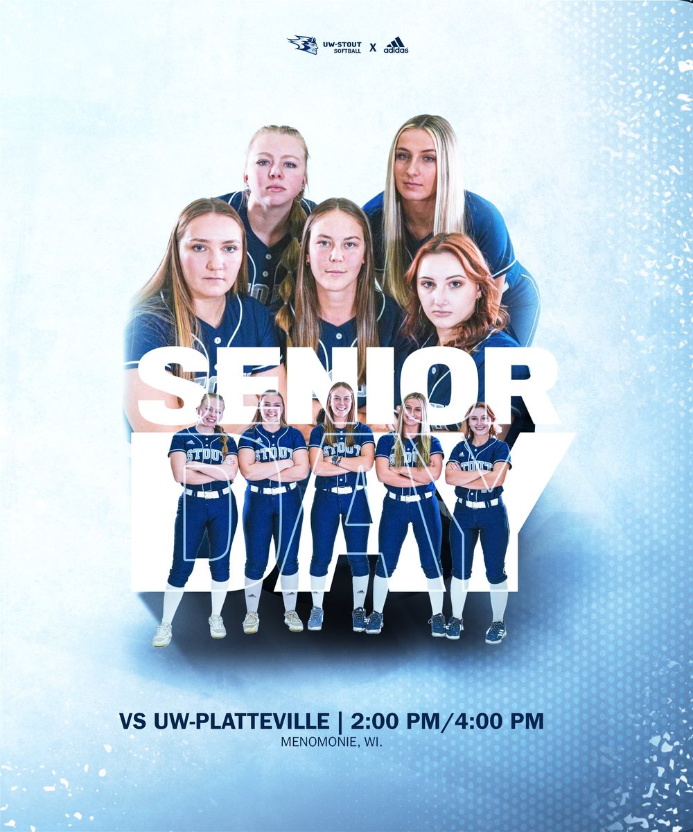 🚨GAME DAY🚨 Home Opener and Senior Day! Excited to celebrate these 5 amazing women who have dedicated 4 (or 5) amazing years to Blue Devil Softball! 🆚 UW Platteville ⏰ 2:00pm/4:00pm 🏟️ Alumni Field; Menomonie, WI 📺 wiacnetwork.com/stout/ #RollDevs #HTR