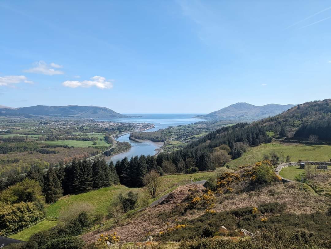 Unrivaled view of Carlingford Lough from the Flagstaff Viewpoint this afternoon #Carlingfordlough