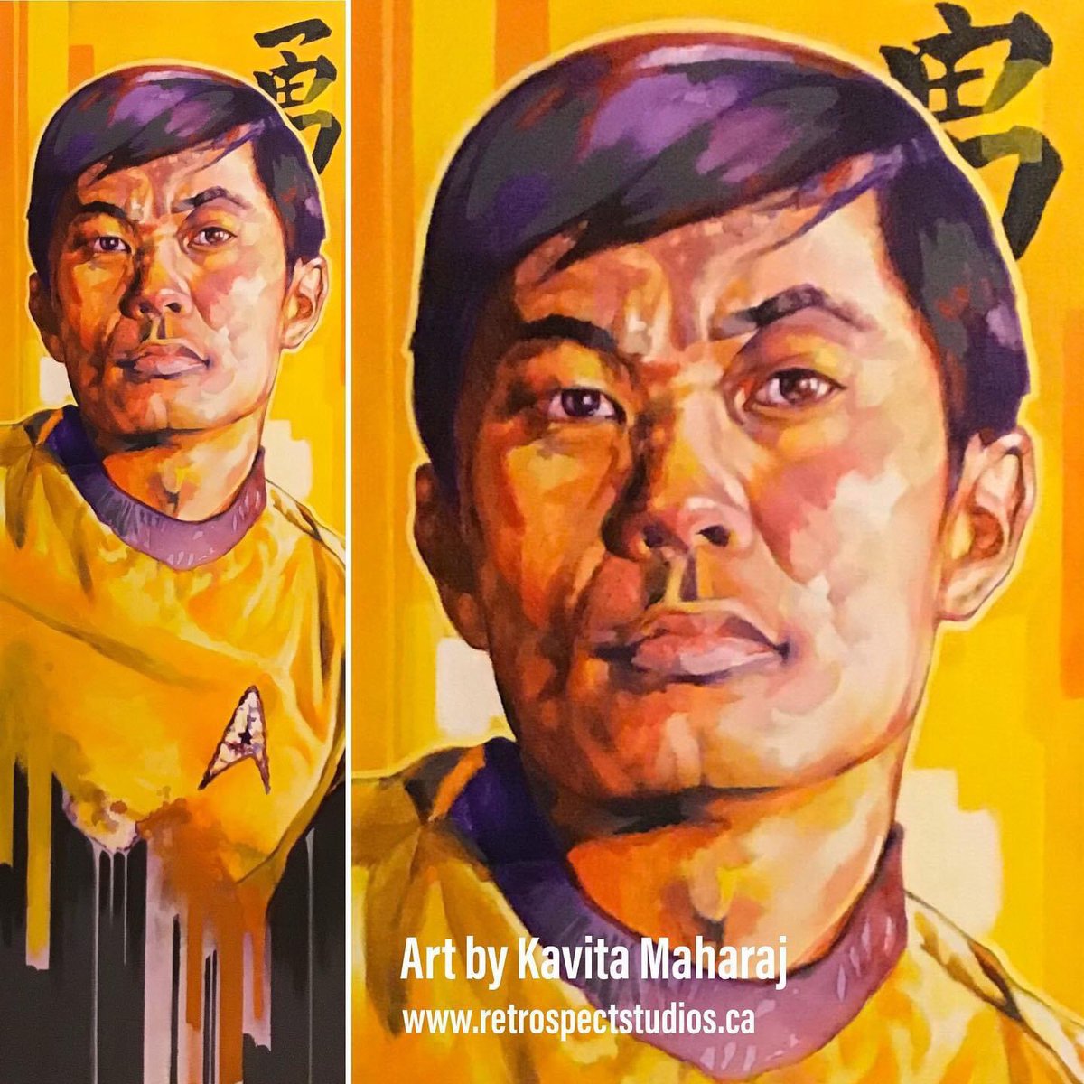 Happy Birthday @GeorgeTakei … thank you for all you’ve done to improve the plight of so many through the years. It was a pleasure working on your painting! ❤️🖖 retrospectstudios.ca/collect

#startrek #StarTrek #StarTrekTOS #fanart #scifiart #CanadianArt
