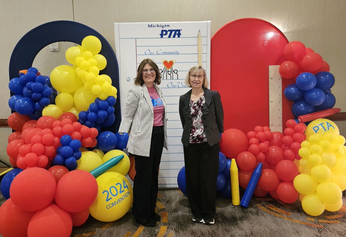 MASL @michiganmasl members @LibraryL and @westmaplemedia presented at the @MichiganPTA1 2024 Convention today about the Joy of Reading! #MichiganPTA #MISchoolLibrary
