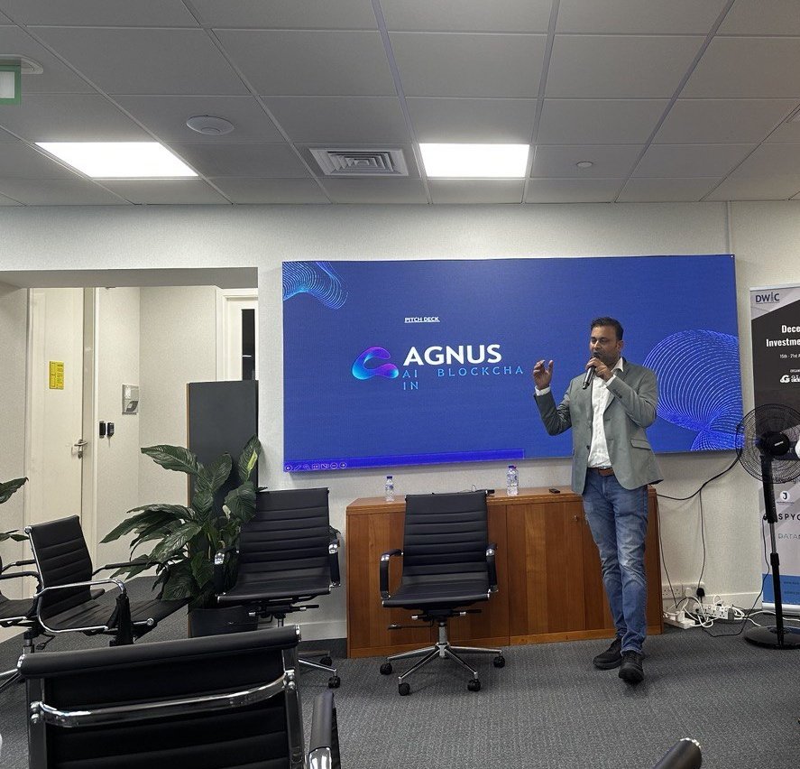 AgnusAIChain's tweet photo. 🌟 𝗔𝗚𝗡𝗨𝗦 𝗔𝗜 𝗦𝗵𝗶𝗻𝗲𝘀 𝗕𝗿𝗶𝗴𝗵𝘁 𝗮𝘁 𝗗𝗪𝗜𝗖 𝟮𝟬𝟮𝟰! 🚀

Another remarkable day unfolds for Agnus AI as we continue to make waves at DWIC 2024. This marks just the beginning of a journey filled with productivity, exposure, and unparalleled opportunities.

Today, our team delivered yet another compelling pitch to the esteemed audience at DWIC 2024. With each presentation, we forge new connections, cultivate meaningful collaborations, and open doors to exciting possibilities.

Special recognition goes to 𝗦𝗪𝗢- 𝗔𝗚𝗡 𝗙𝗶𝗻𝘁𝗲𝗰𝗵 𝗮𝗻𝗱 𝗞𝗣 - 𝗖T𝗢 for their outstanding delivery and representation of AGNUS AI to investors. Their efforts have played a pivotal role in showcasing the immense potential of our technology and vision.

Congratulations to everyone involved in this remarkable achievement! This is just the beginning of the incredible journey that lies ahead for Agnus AI—a journey filled with innovation and growth. 🌐

#AGNUS $AGN #ETH #BTC