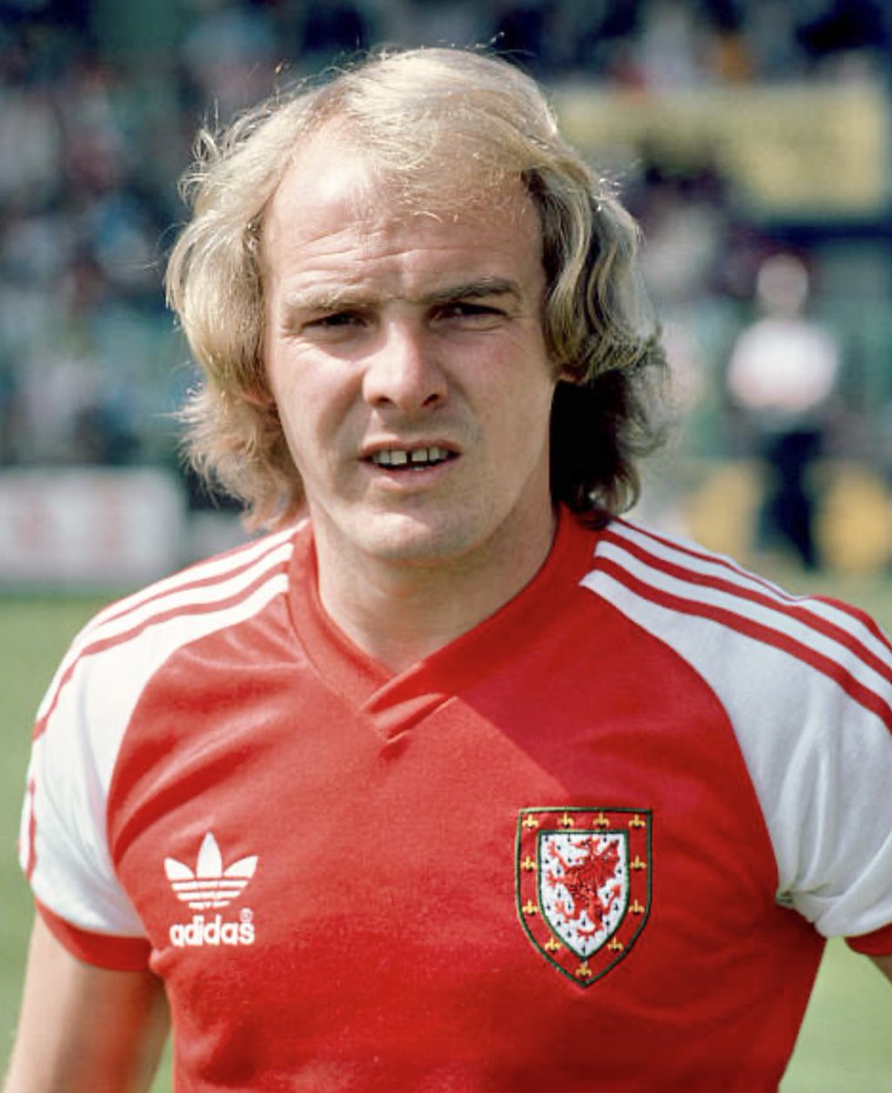 Classic image of Terry Yorath, Wales (1969-81) #WAL #TheDragons [Credit: Keith Hailey/Popperfoto via Getty Images]