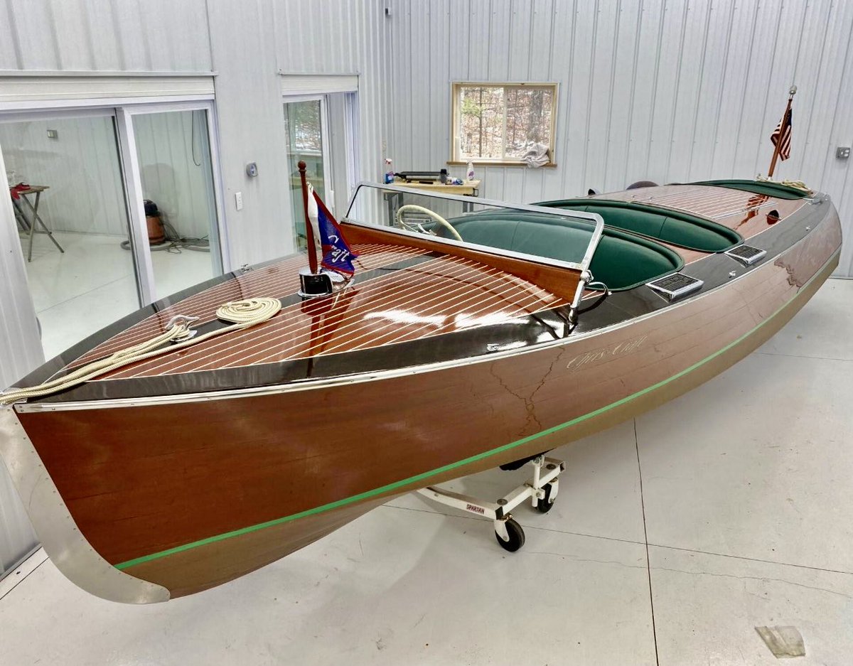 Check out this Auction Restored 1937 Chris-Craft Model 728 22-Foot Custom Runabout hemmings.com/auction/1937-c…