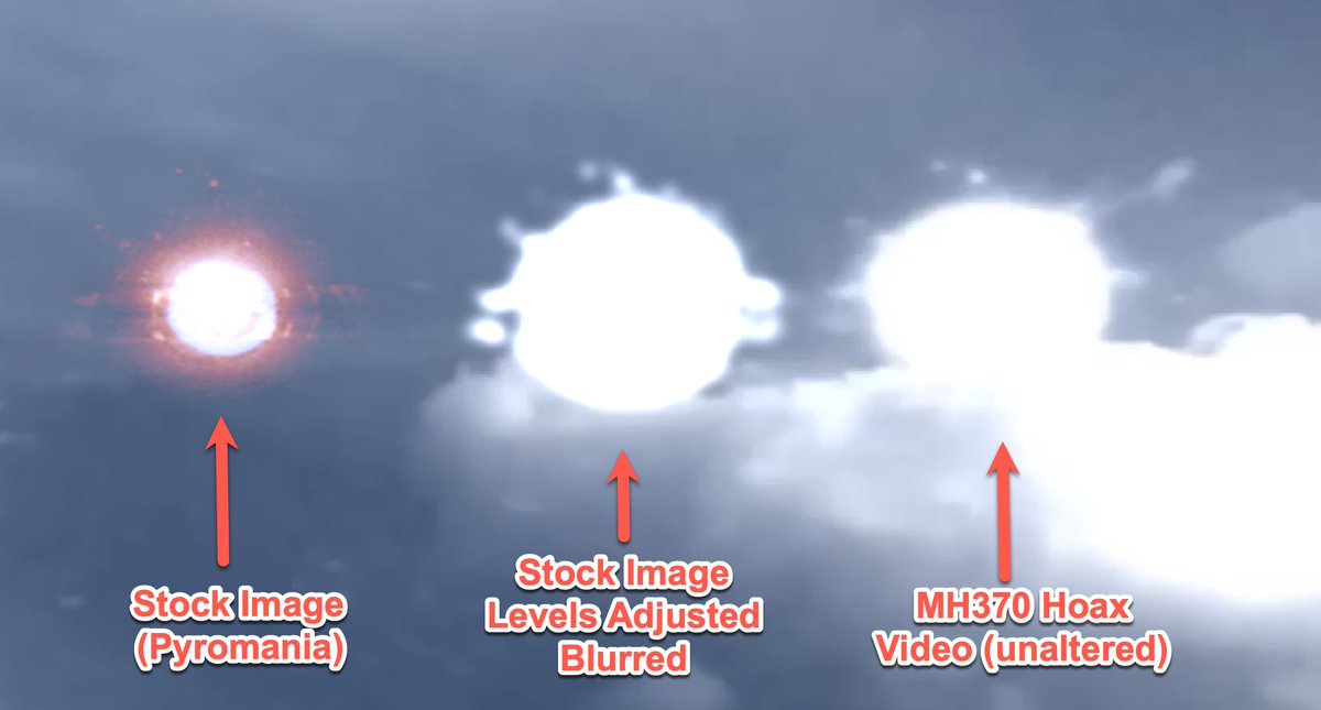 There's a weird conspiracy theory going around that flight MH370 was teleported away, and there's video of this. Unfortunately, the (fake) video used multiple instances of stock videos that predated MH370. Despite this, people are still claiming it's a real video. Odd.