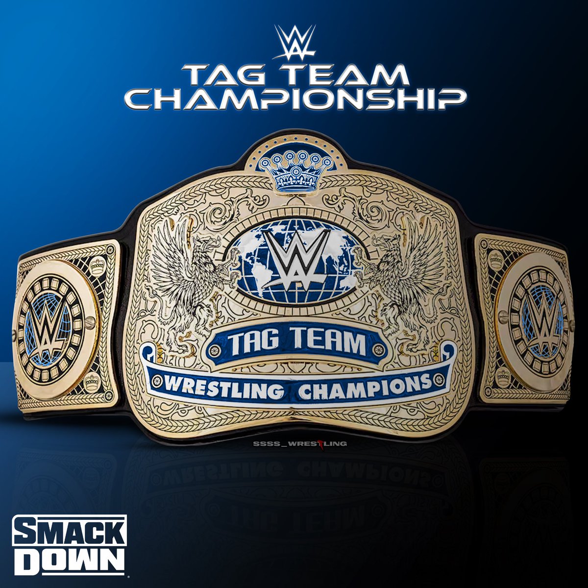 ssss_wrestling's tweet photo. New Tag Team Title Design With Blue Color๐ฅ๐ฅ๐ฅ๐ต๐ต๐ต
#WWE2K24
.
๐จ : @ssss_wrestling
.
#wwe #brocklesnar #randyorton #laknight #romanreigns #reymysterio #loganpaul #drewmcintyre #sethrollins #codyrhodes #wweraw #dlcpunk24 #cmpunk #wrestlemania40 #tagteamtitle https://t.co/aIbfqNu0rN
