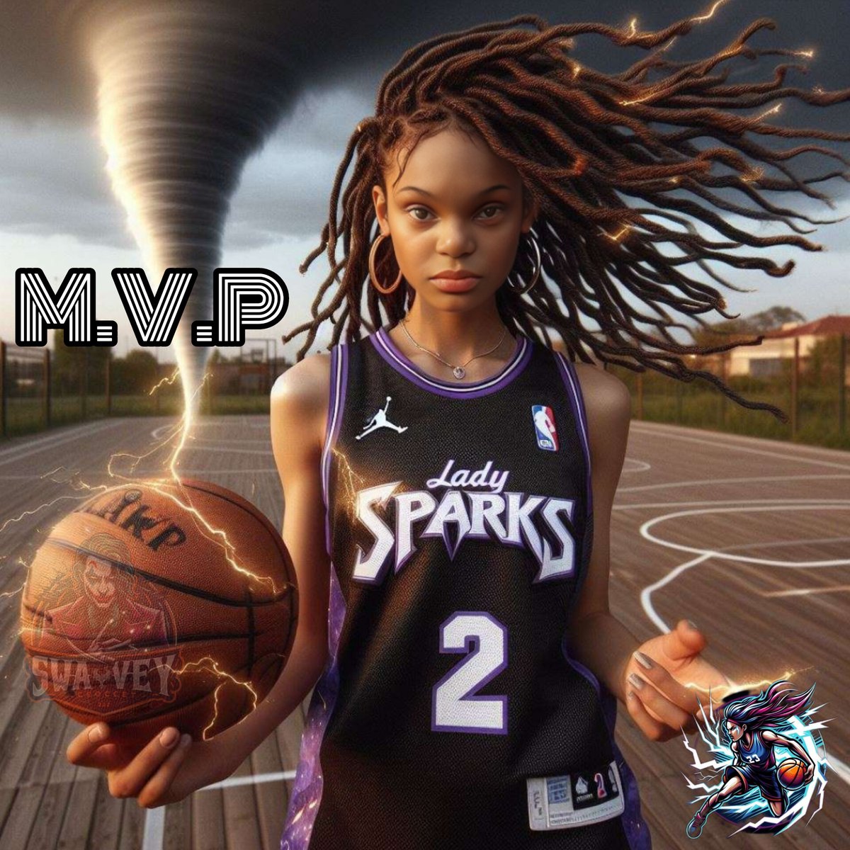 My neice Makaila Davidson Game 1 MVP!!!! Let's Go KK!!!! #LadySparks