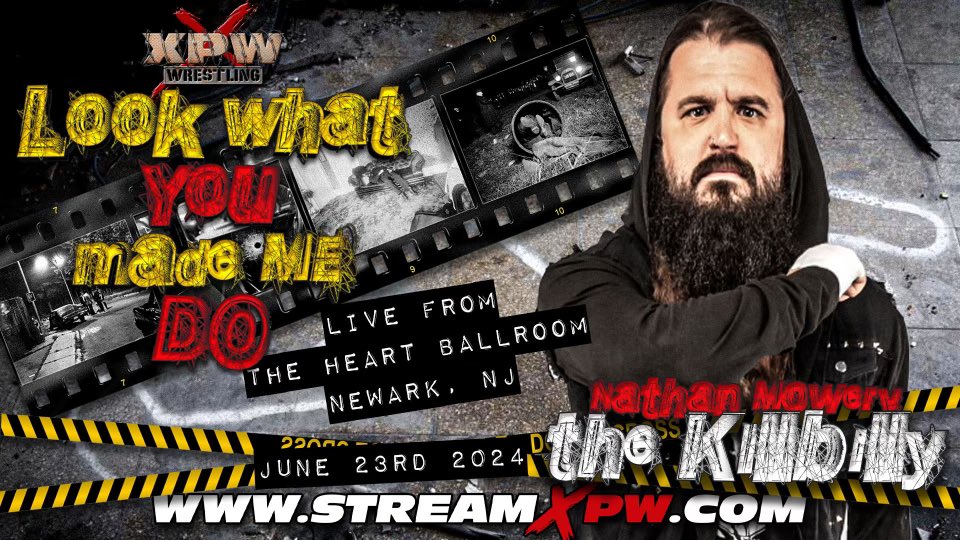 🚨🚨SUNDAY 6/23🚨🚨 XPW Presents : 🩸🩸LOOK WHAT YOU MADE ME DO🩸🩸 - Sunday June 23rd - The Heart Ballroom - Newark, New Jersey - 5pm EST Making His XPW DEBUT, “The Killbilly” Nathan Mowery… LOOK WHAT YOU MADE ME DO!!! 🎟️🎟️BUY TICKETS NOW🎟️🎟️ tix.com/ticket-sales/X…