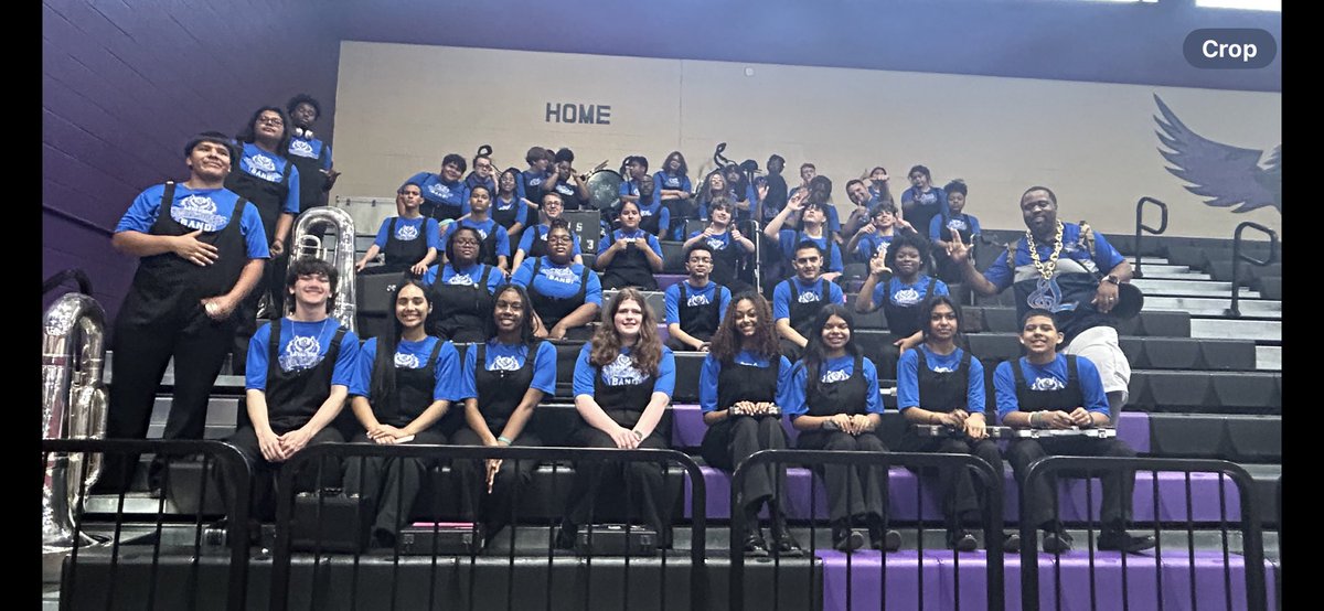 GradCoachShanky's tweet photo. Here at Cane Ridge to support Mr. Callahan and @LaVergneHSBand in their first ever trip to Battle of the Bands!!! Can’t wait to see what they bring to the competition floor! So proud of them for accepting the challenge!! 💙🤍💙🤍@LHSintheNews @DrHatchett_LHS https://t.co/fnpuLESiim