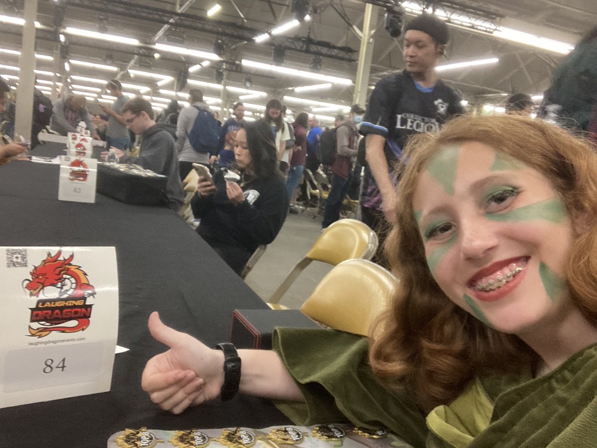 Ready to start the day after getting a round 1 bye after winning a trial last night for the @wizards_magic @LaughingMtg #LDXPBay2024 #MXP Modern $20K! I’ll be at table 84 all day! Unfortunately I lost round 2 but I am still 1-1 and have a shot at making Day 2!