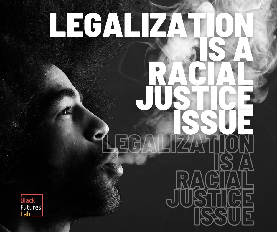 🌿This #420 don’t puff & pass over the facts: Black folks are nearly 4x more likely to be arrested for possession than white people, & 81% of cannabis business owners are white. The legalization of cannabis is a racial justice issue, & justice for our communities is long overdue