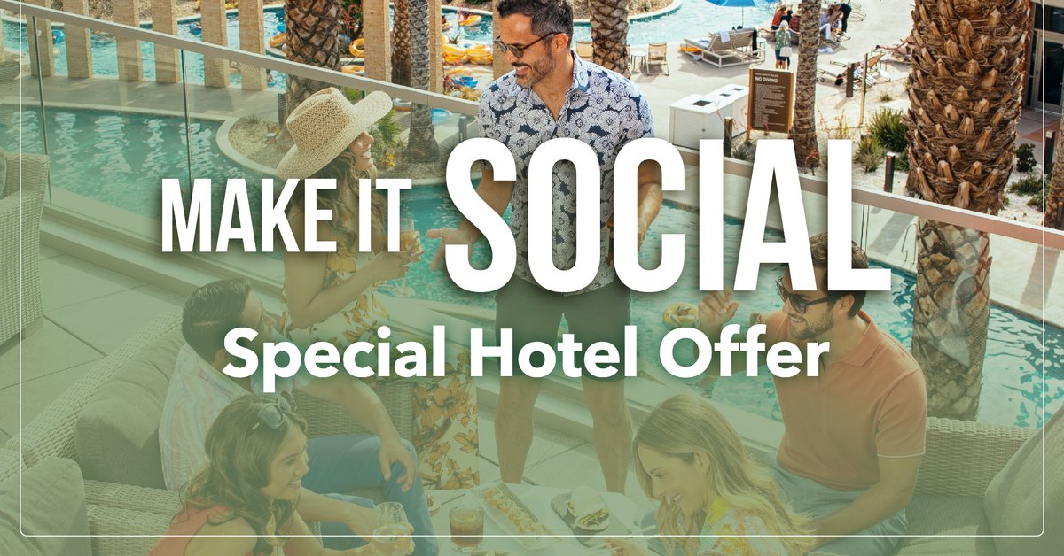 Don't miss out on the ultimate staycation! Our 'Make it Social' offer gives you 20% OFF your Two-Night Stay AND $100 Food & Beverage Credit! Limited time only– book by TUESDAY, April 30, and stay by SUNDAY, June 30! Details: sycuan.com/resort/hotel-p…