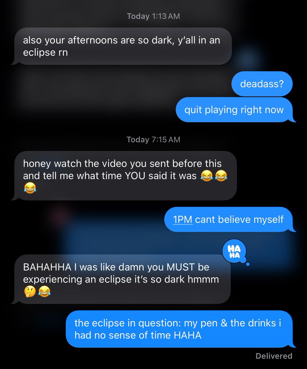 shilobruh's tweet photo. because then you end up saying it's 1PM when it's obviously dark as shit in your video and then this happens https://t.co/0NpT1DUS4O