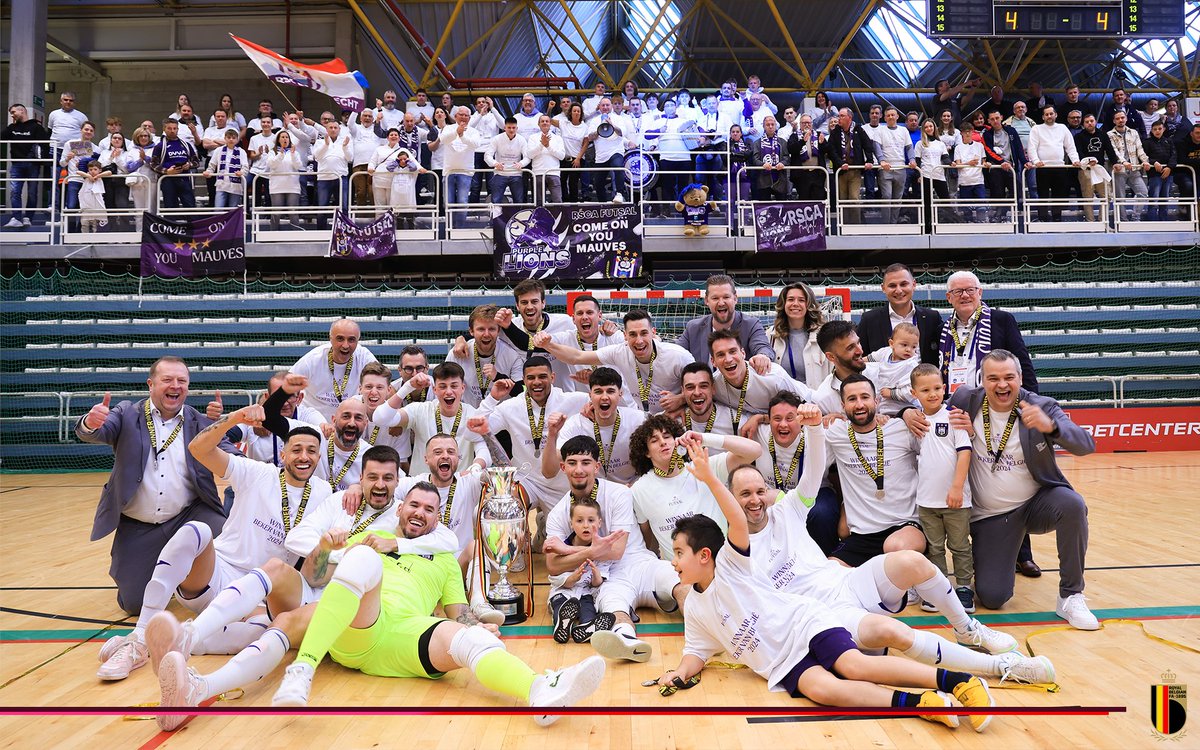 Congratulations on winning the Belgian Futsal Cup, @rscafutsal 🏆