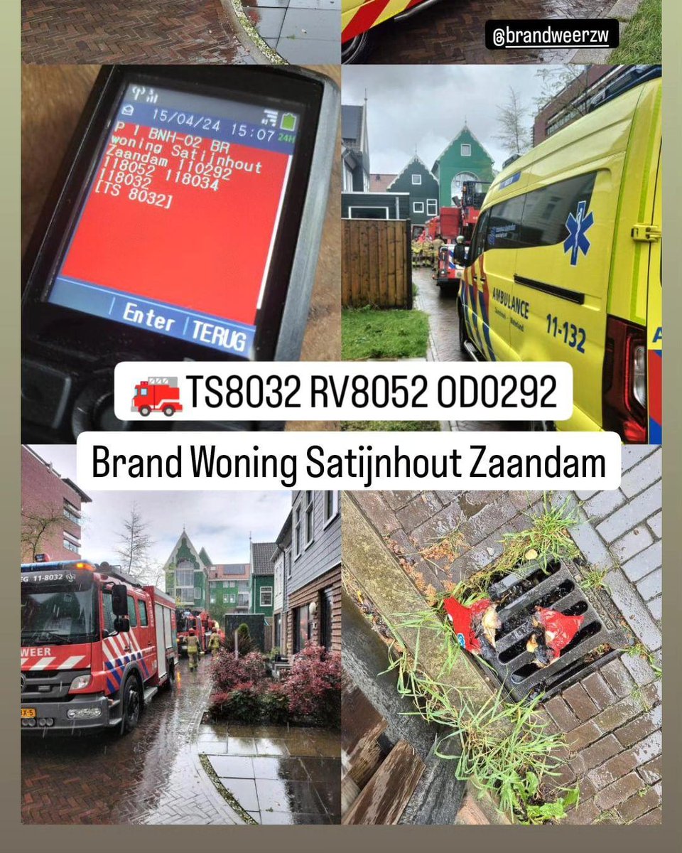 Druk weekje met 7 incidenten voor de #vrijwilligers van onze Post. #trots . Samen sterk <a href="/BrandweerZW/">Brandweer Zaanstreek-Waterland</a> 💪.