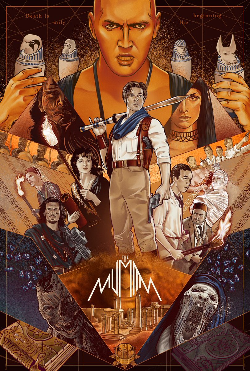 For the sake of its 25th anniversary, here is my poster for one of my favorite movies, The Mummy (1999) - #themummy #brendanfraser #rachelweisz