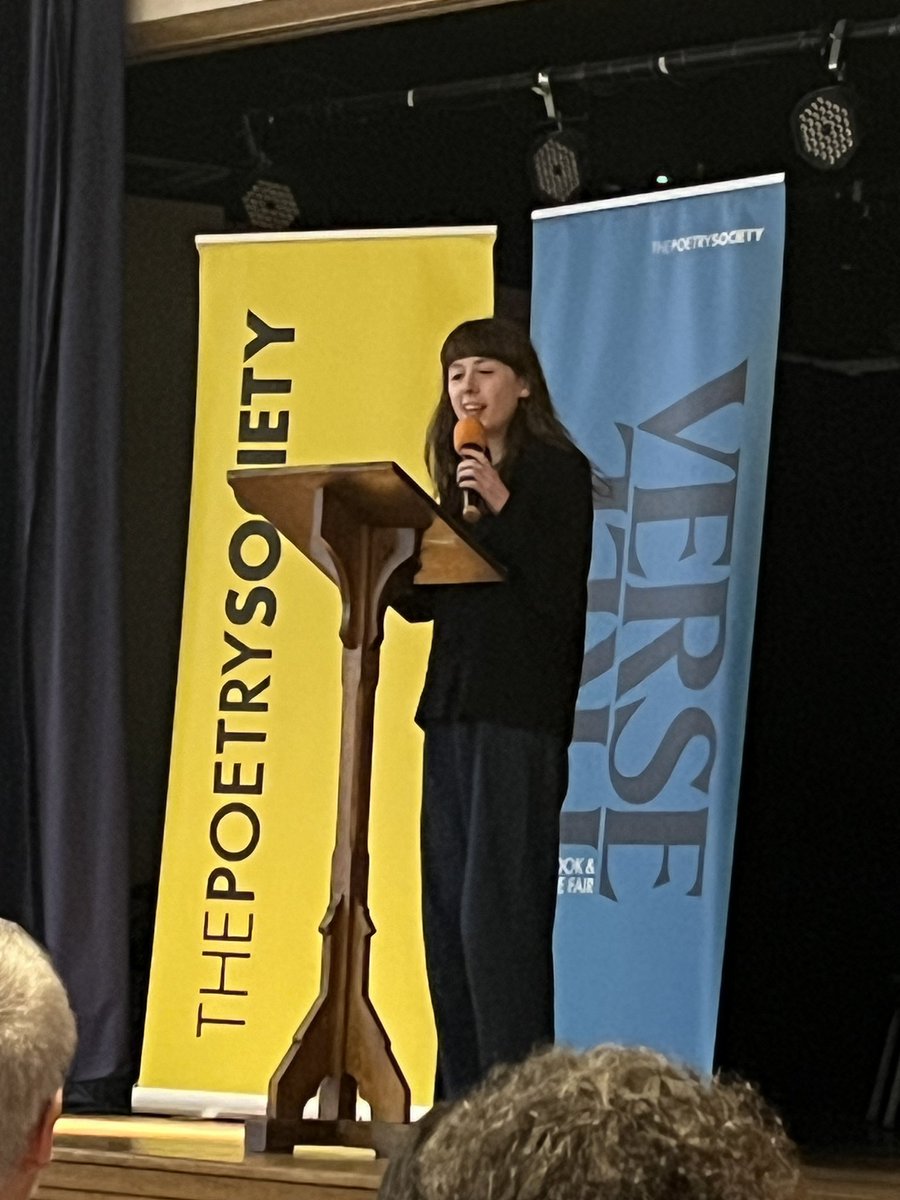 Hurray! In this evening’s @PoetrySociety reading, it’s #ignitionpress poet @Ambientrumbling! She’s reading her poem ‘Anniversary’ from her brand new pamphlet Whetstone.