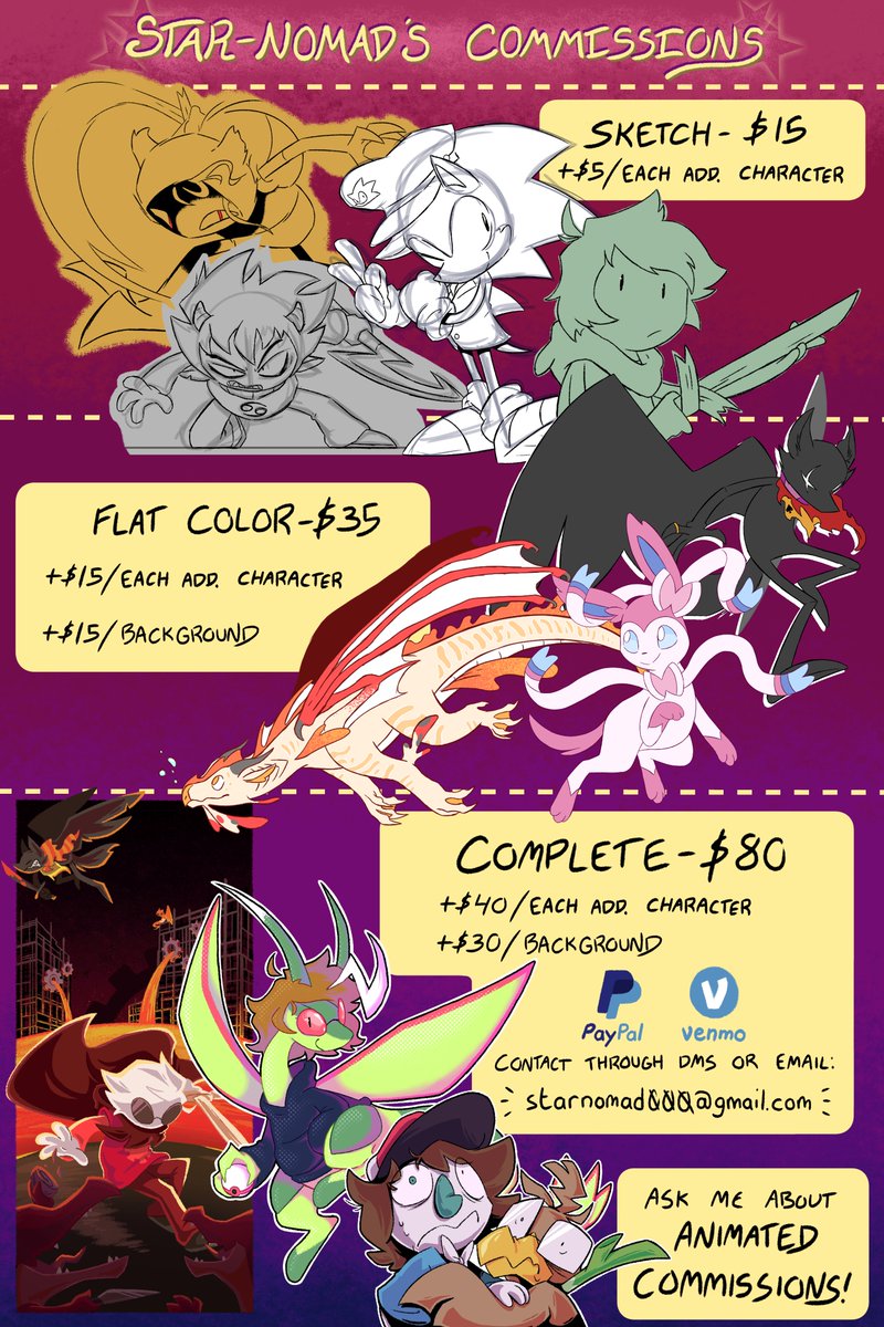 starnomad2's tweet photo. i'm opening commissions!! dm or email if you're interested!

even if you're not interested in getting anything, sharing around will be a huge help!!

#commissionsopen #artcommissions https://t.co/w1rQi5CfLo