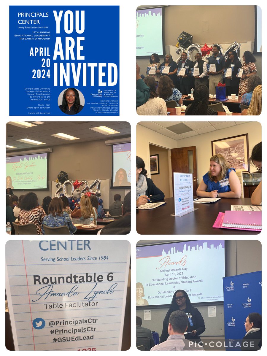 Enjoyed the round table discussion w @PrincipalsCtr and @GSUEdLead #cohortx members! Got a chance to see and learn with so many familiar faces. #gsuedlead #principalsctr