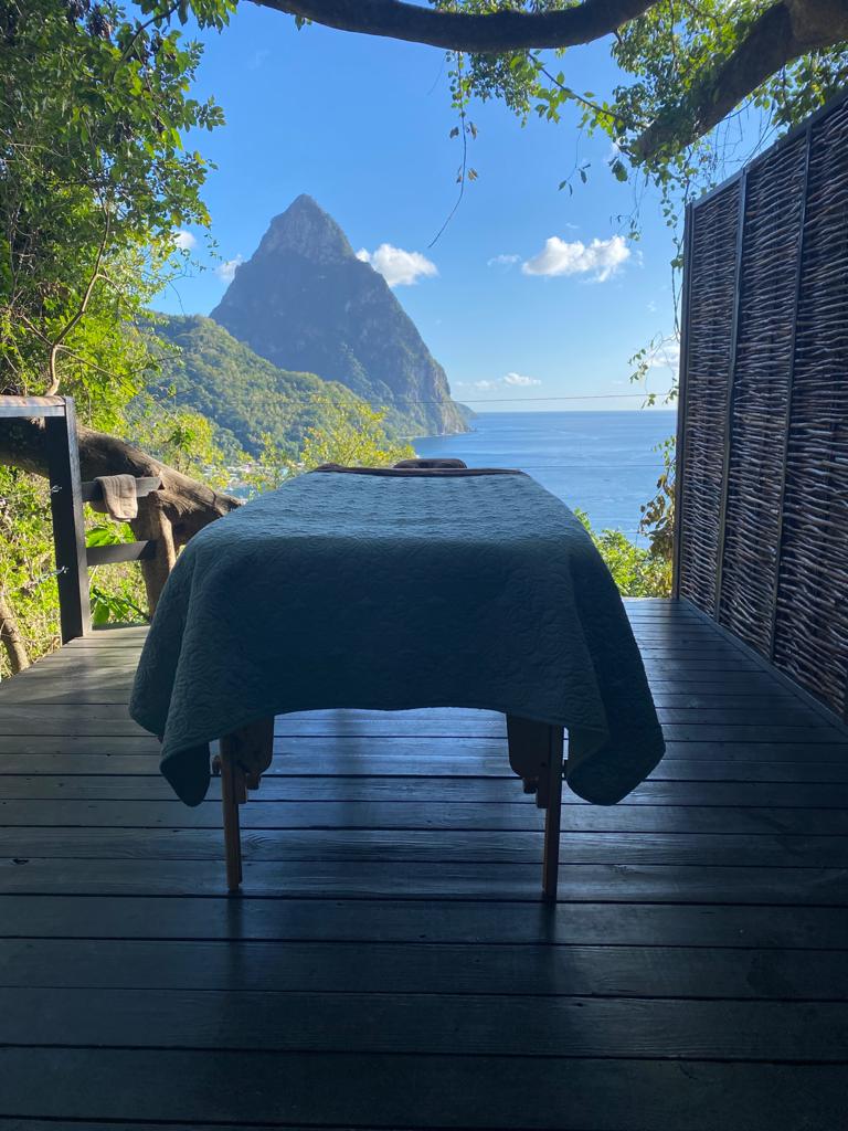 Discover pure bliss at our treehouse-style spa, with breathtaking views of Petit Piton.

#StLucia #TropicalParadise #GreenFig  #boutiquehotel #greenfigresort  #LetHerInspireYou #SaintLucia