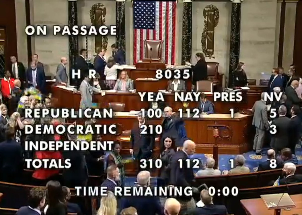 I applaud the principled & strong stance of the 🇺🇸 House of Representatives. Today's approval of the vital aid package for 🇺🇦 sends a historic message of solidarity to Ukrainians & freedom fighters worldwide. It also stands as a clear warning to dictators like Putin & Lukashenka.