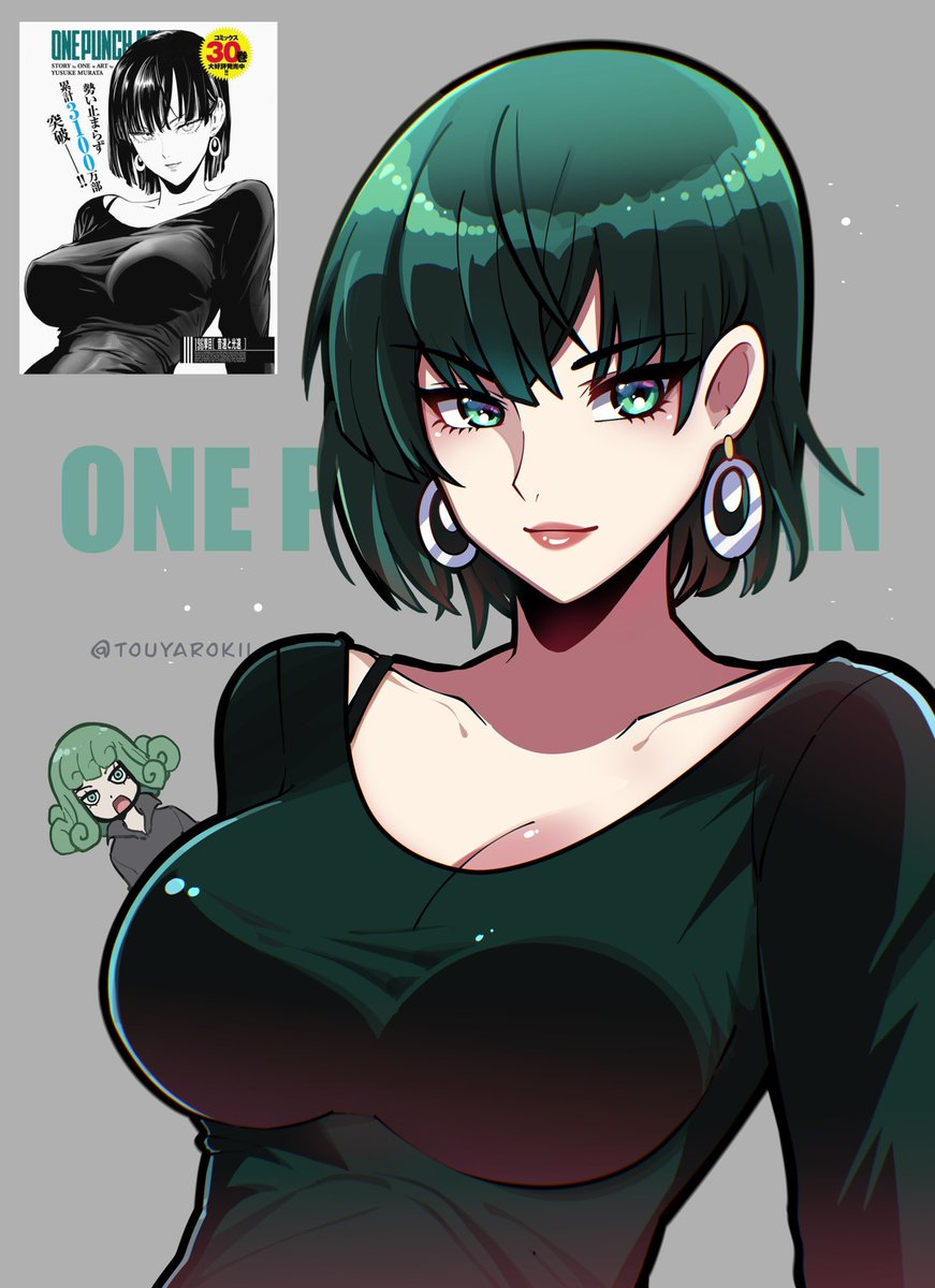 I redrew the new Fubuki artwork from one punch man in my own art style