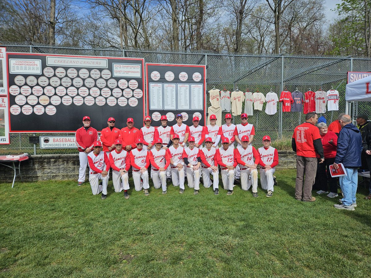 ⚾️Lancers edge out Mahwah 2 - 1 @ home on a special day! Senior #11 Matt Nicholson gets the complete game win today!