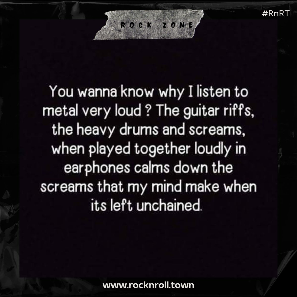 🤘🏻 #RockZone 🤘🏻

True Story

#RnRT #RockNRollTown #Towners #RockNRollQuotes #RockQuotes #MetalQuotes #MusicQuotes #Rock #Metal #RockNRollMusic #RockMusic #MetalMusic #Music #RockNews #MetalNews #RockSiteGreece #MetalSiteGreece #RockSite #MetalSite