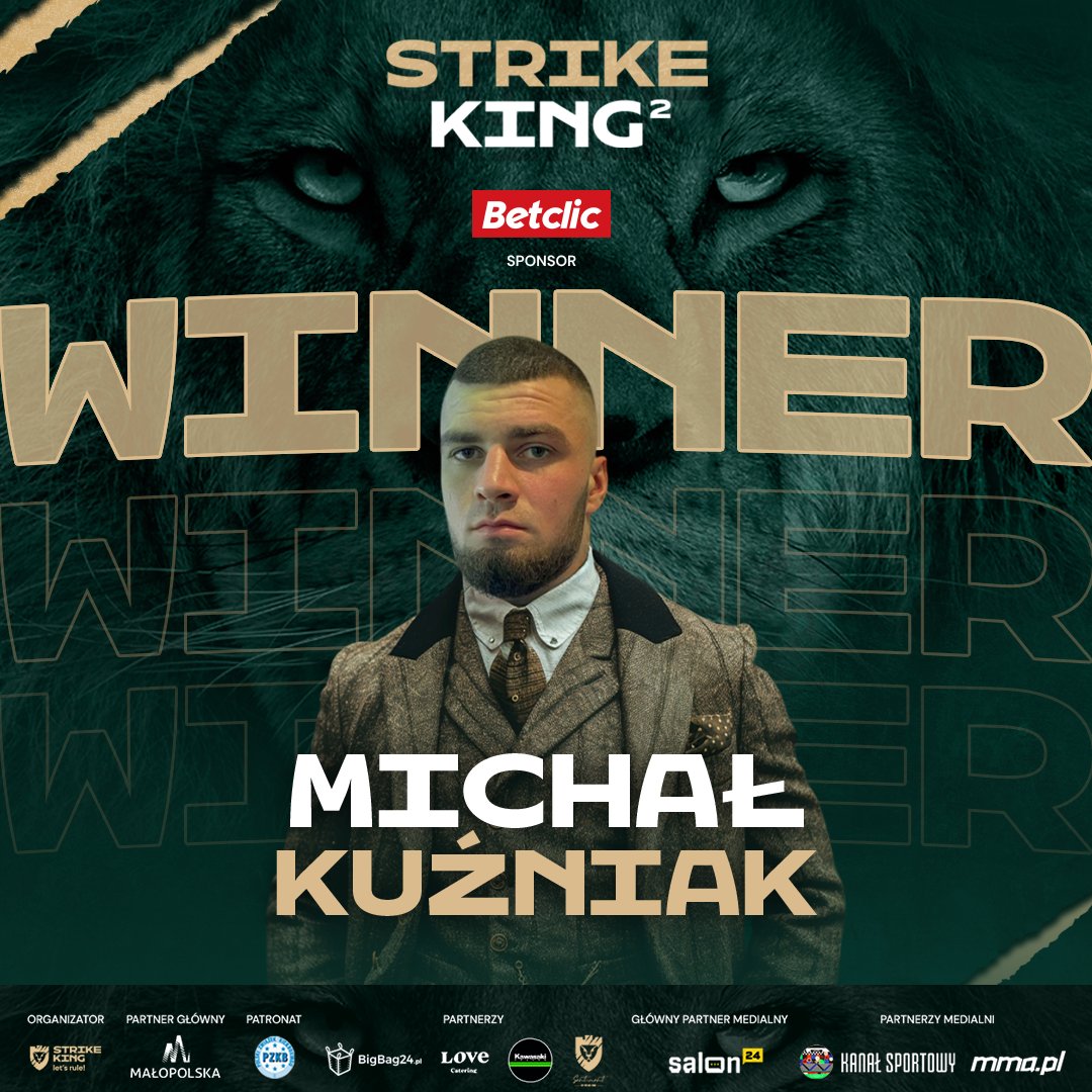 🔥 Zwycięzcą walki Super Fight Boxing został Michał Kuźniak, który jednogłośną decyzją sędziów pokonał Patryka Rogóża. 📺 strikeking.ppv-stream.pl #StrikeKing2 #StrikeKing #letsrule #k1 #kickboxing #krakow #SuperFightBoxing