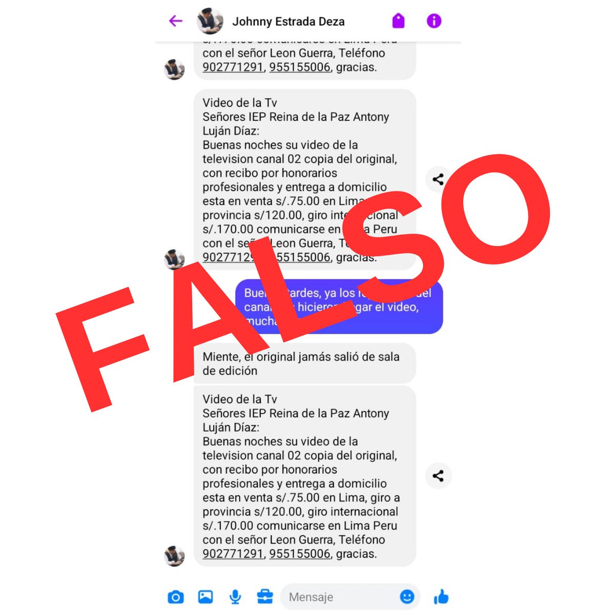 Latina_Noticias's tweet photo. 🚨 Alertamos que, a través de redes sociales, hay personas que buscan vender notas elaboradas por Latina Noticias.

Rechazamos esta práctica y les recordamos que los reportajes están disponibles, de manera libre, en nuestro canal de YouTube. 

👉Suscríbete: https://t.co/GBIOJ7QtbC