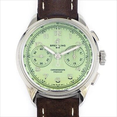 For Sale: BREITLING WATCH AB0930D31L1P1 PREMIER 09 CHRONOGRAPH 40 PISTACHIO GREEN Men's ebay.com/itm/1161536865… <<--More #wristwatch #luxurywatches #vintagewatches