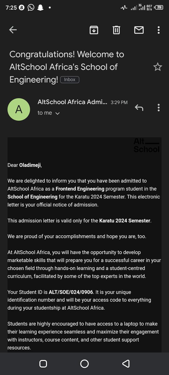 And the marathon begin 🚀 thanks for the opportunity @AltSchoolAfrica @hackSultan @AdewaleYusuf_ coming back to quote this tweet with my first official tech job. (AMEN)