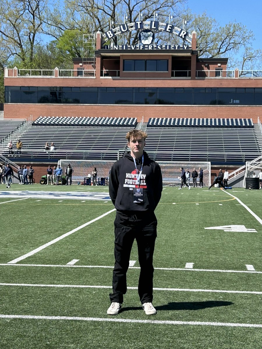 Had an awesome day at <a href="/ButlerUFootball/">Butler Football</a> thanks <a href="/CoachRayHolmes/">Ray Holmes</a> @CoachU_BU for allowing me to come down! Cant wait to be back in the future! <a href="/HuntleyFB/">Huntley Red Raider Football</a> <a href="/Naymo23/">Mike Naymola</a> <a href="/PlayBookAthlete/">PLAYBOOK ATHLETE</a> <a href="/CoachHefNCSA/">CoachHefNCSA</a> <a href="/Eric_Bower69/">Eric Bower</a> #AGTG✝️ #WHYIGRIND