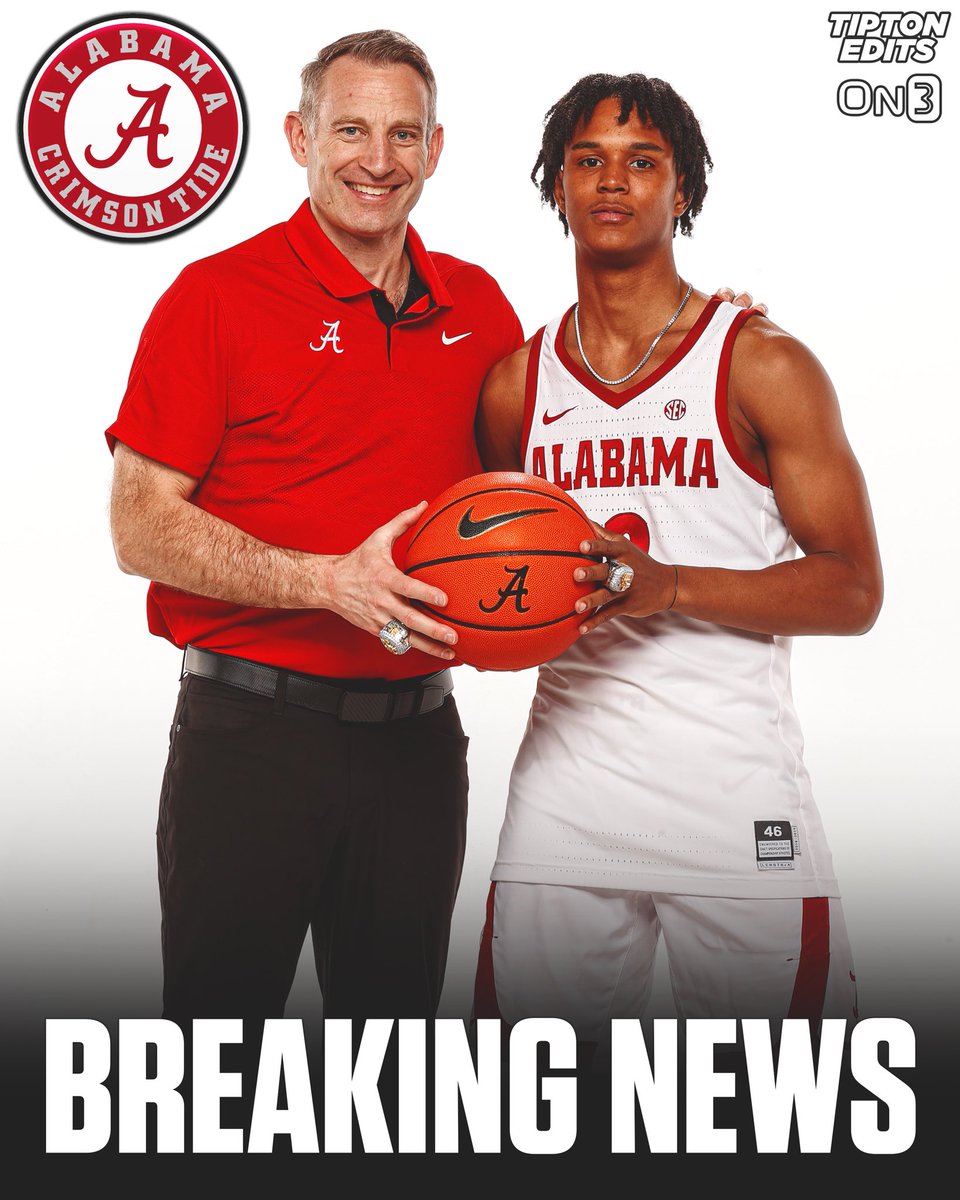 BREAKING: Auburn transfer guard Aden Holloway has committed to Alabama, he tells @On3sports. Holloway is a former McDonald’s All-American and top-20 recruit. on3.com/college/alabam…