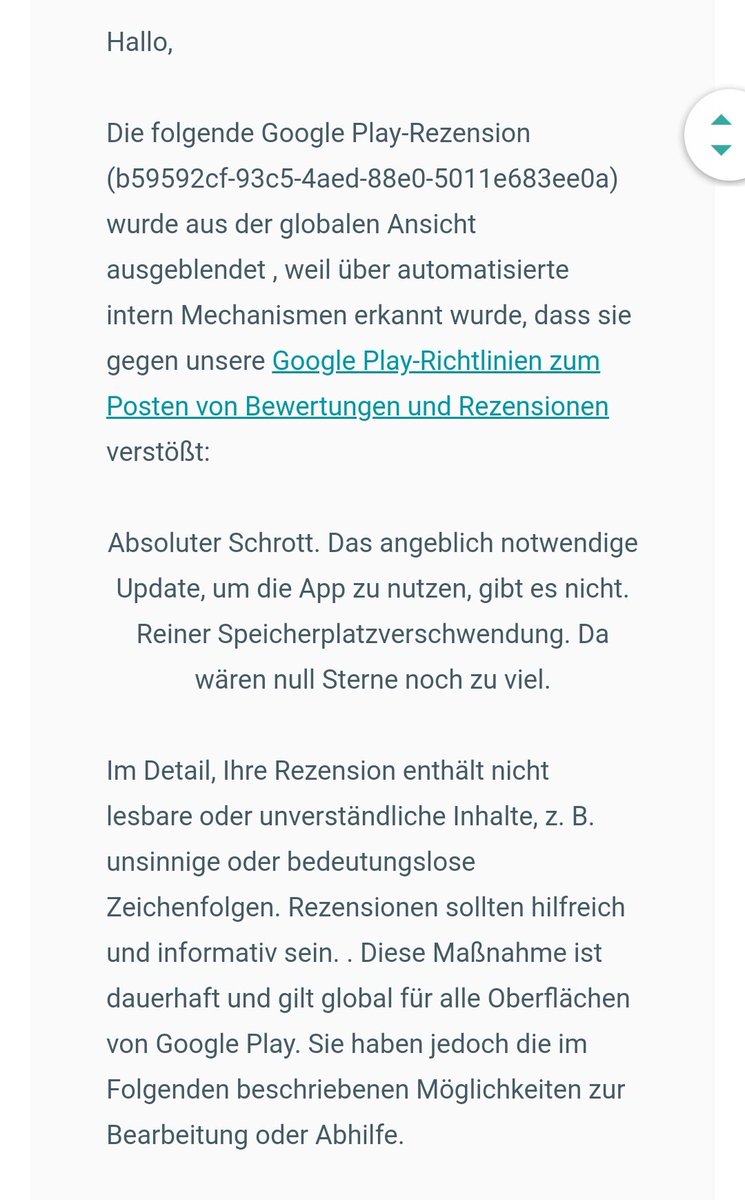 Rezension zu der Bitburger App. Mein Fazit: Google ist strunzdoof.