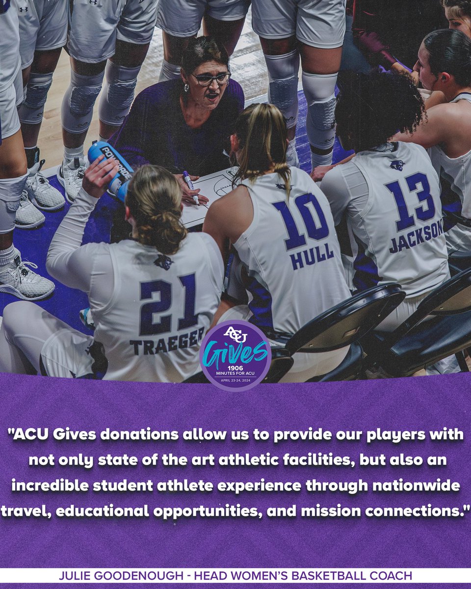 🗣️3️⃣ days away until 𝐀𝐂𝐔 𝐆𝐈𝐕𝐄𝐒‼️ Your donations to the program is an investment to equip and empower future Christian leaders to impact the world for the kingdom! Visit ACUSports.com to see how you can make an impact today! #GoWildcats