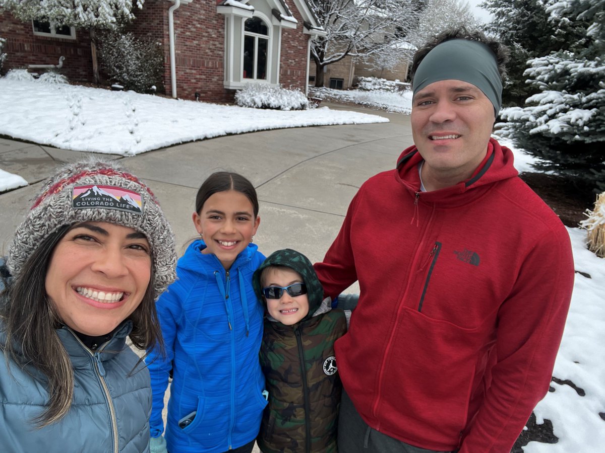 Rain or shine (or snow! ❄️) <a href="/blueorigin/">Blue Origin</a> Earth Day 5k completed with the fam! #space #FortheBenefitofEarth <a href="/EarthDay/">EARTHDAY.ORG</a>