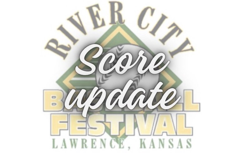 11:15am Final Scores: Lawrence 6 Lansing 5 Mill Valley 4 Derby 3 Olathe West 3 Ray-Pec 0 #24RiverCityBSB