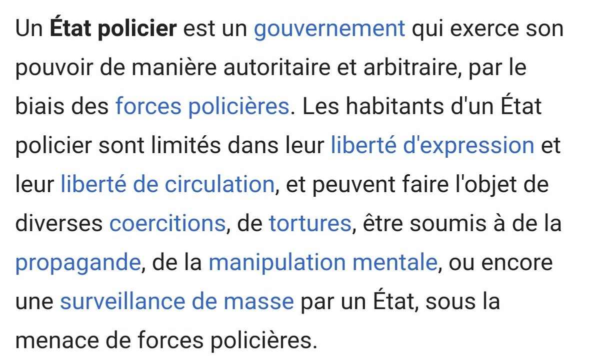 @humanite_fr #EtatPolicier, définition :