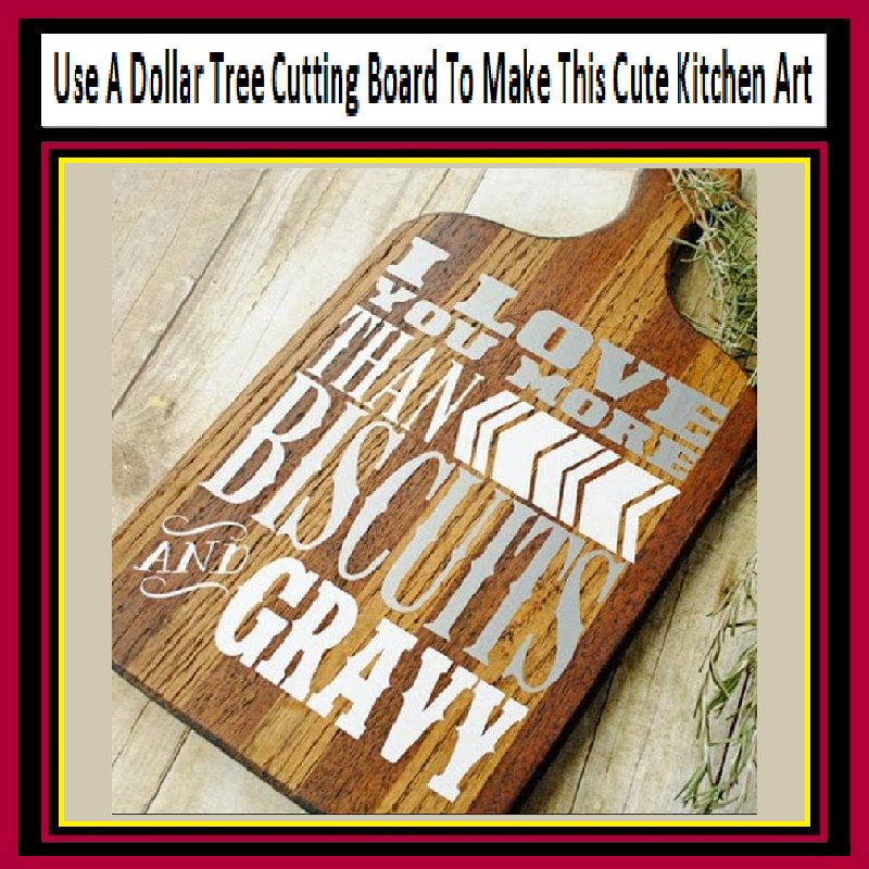 Use A Dollar Tree Cutting Board To Make This Cute Kitchen Art
LINK >>> bit.ly/3VFziyh #repurposing #crafts #dollartreecrafts #dollartreediy #dollartree #diykitchenart
