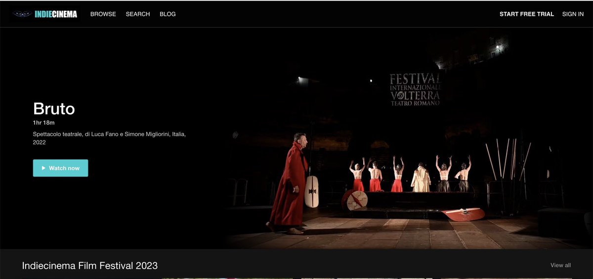 simonemigliorin's tweet photo. Chi non lo avesse visto o lo volesse rivedere lo spettacolo  "BRUTO" prodotto da Festival Internazionale Teatro Romano Volterra, approda sulla piattaforma INDIECINEMA. https://t.co/dG0EW077Ys https://t.co/Jnf939VKtf