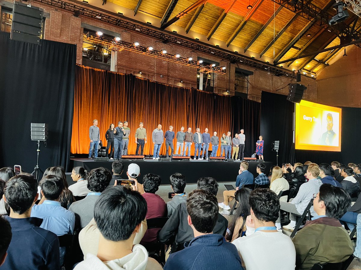 All 14 YC group partners onstage together for the first time in … (checks notes) Boston!