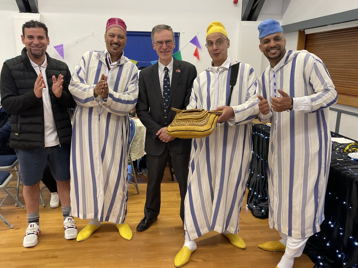 Great Eid Mubarak party at Longfield Community Centre with Trowbridge Moroccan Association featuring traditional Moroccan music by these guys 🇬🇧🇲🇦