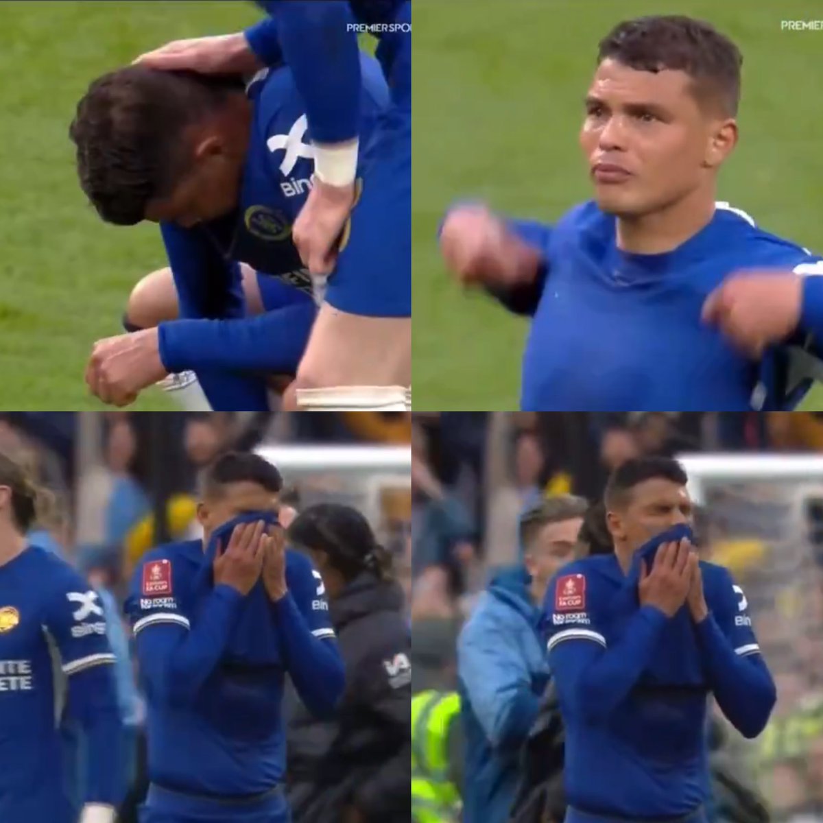 I love how much Thiago Silva cares. He's given absolutely everything for the shirt since he arrived. Whatever his future holds at Chelsea, he will go down as a legend and will always be welcomed back. Simply the best 💙👏
